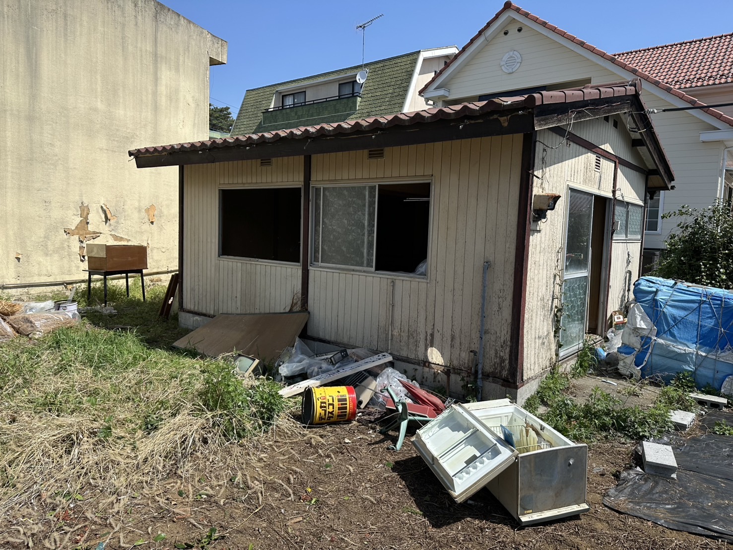 平家建て家屋の解体・残置物撤去